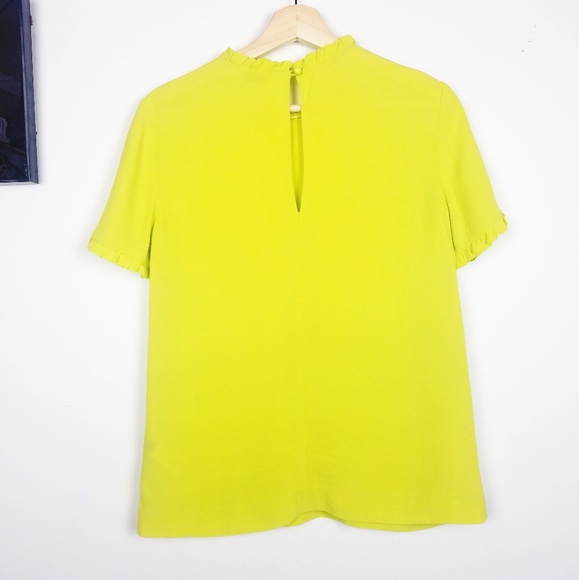 kate spade adra  neon green  top size 0 - Picture 2 of 5